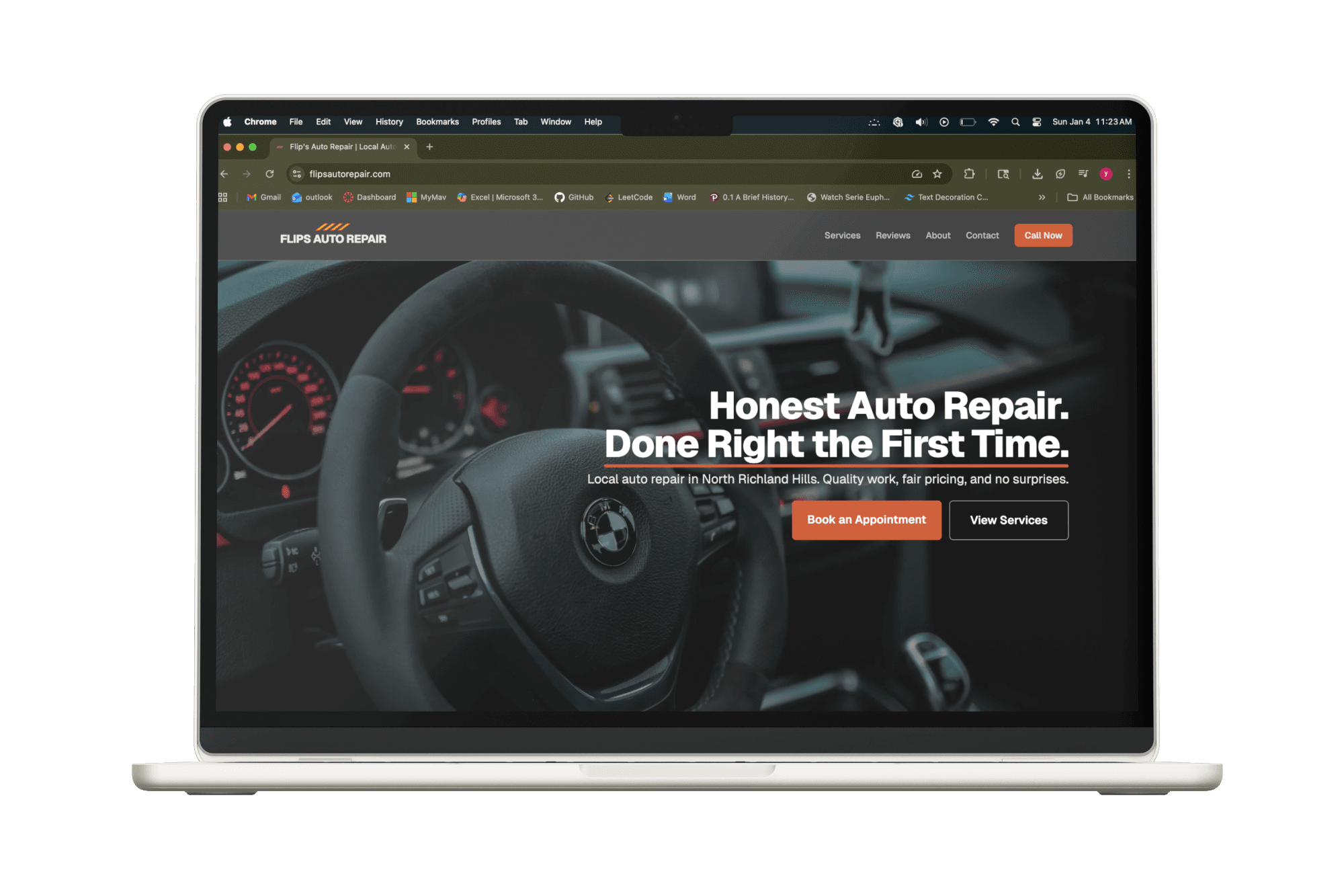 Flips Auto Repair Website